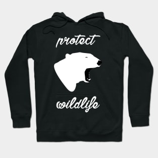 protect wildlife - polar bear Hoodie